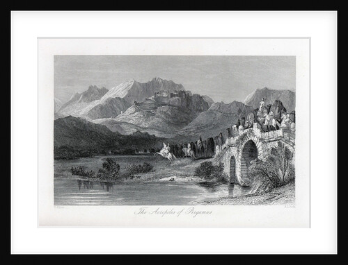 The Acropolis of Pergamum, 1882 by Thomas Allom