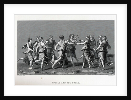 Apollo and the Muses (after Giulio Romano), 1882 by Anonymous