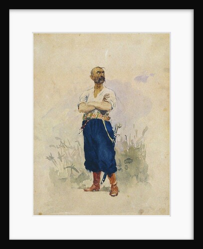 A Zaporozhian by Ilya Yefimovich Repin