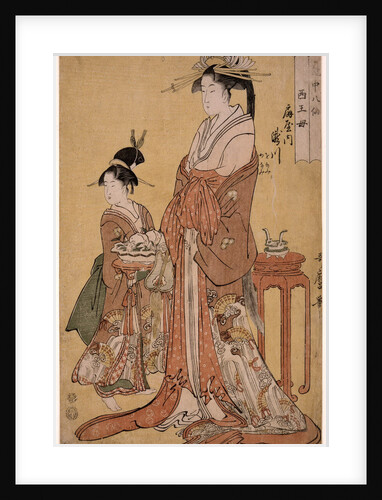 Takigawa of the Ogiya Eight, from the series Immortals in the Art of Love, 1793 by Kitagawa Utamaro