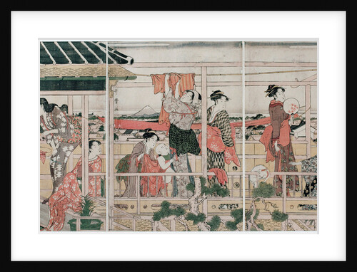 Drying Clothes, c. 1790 by Kitagawa Utamaro