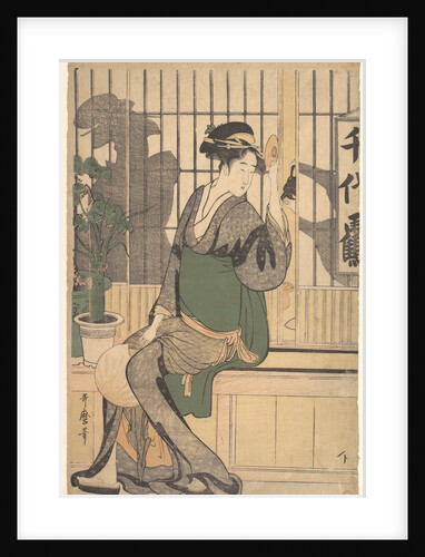 The Chiyozuru Teahouse (Shadows on the Shoji), 1790s by Kitagawa Utamaro