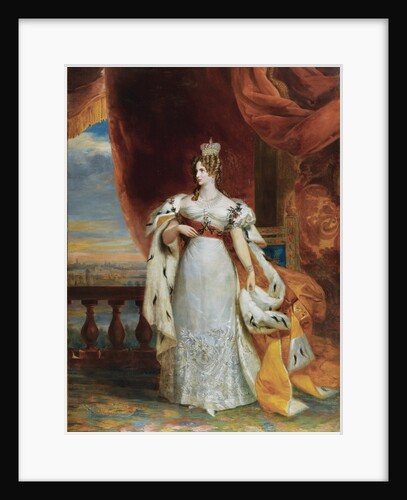 Portrait of Empress Alexandra Fyodorovna (Charlotte of Prussia), Emperors Nicholas I. wife (1798-18 by George Dawe