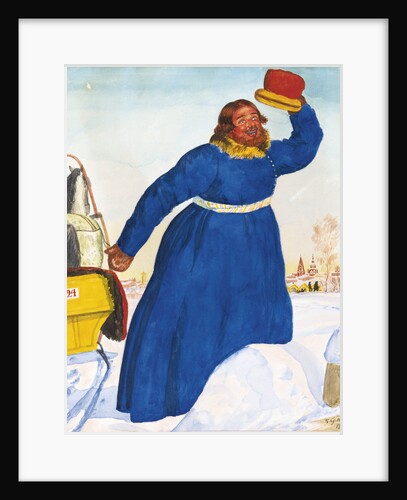 Coachman, 1920 by Boris Michaylovich Kustodiev