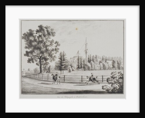 View of the Tobogganing Pavilion and the Telegraph at Oranienbaum, 1821-1822 by Andrei Yefimovich Martynov