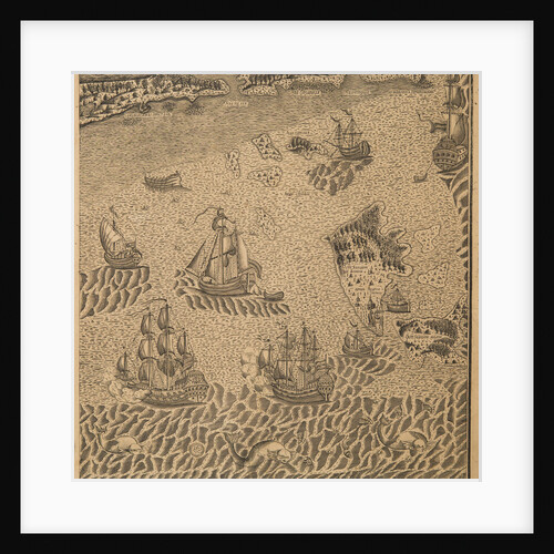 Peter the Greats Fleet at the Onega Bay, ca 1707 by Anonymous