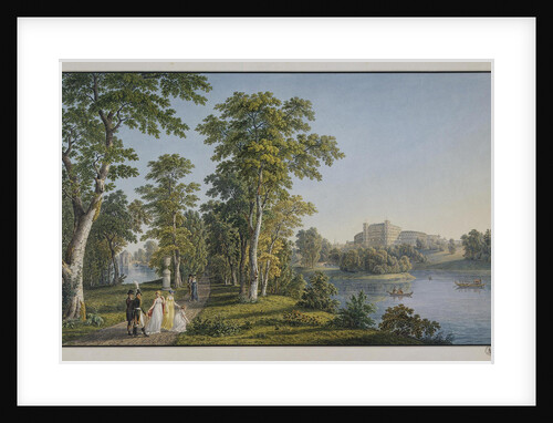 View of the Palace in Gatchina from the Park, 1753 by Gabriel Ludwig Lory the Elder