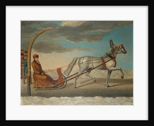 Count Alexey Grigoryevich Orlov of Chesma on a horse drawn sledge, 1778 by Anonymous