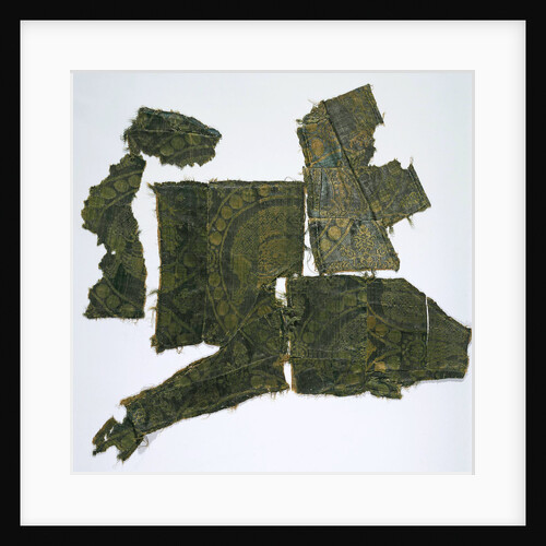 Fragments of a Caftan Covered with a Silk Fabric with a Senmurv Pattern. (Moshchevaya Balka Burial M by Medieval Culture of the North Caucasian Silk Road