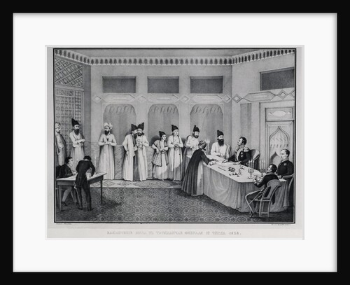 Signing of the Treaty of Turkmenchay, 1828 by Karl Petrovich Beggrov