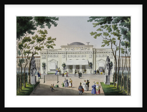 Café at the Summer Garden in St. Petersburg, First half of the 19th cent by Karl Petrovich Beggrov