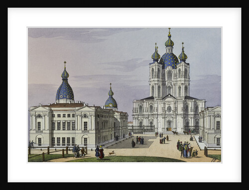 The Smolny Convent of the Resurrection in St. Petersburg, First half of the 19th cent by Karl Petrovich Beggrov