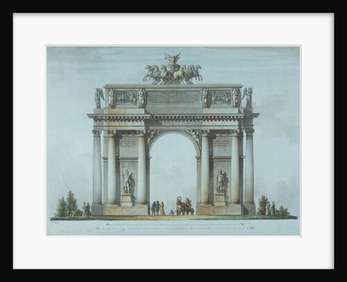 The Narva Triumphal Gate in St. Petersburg, 1814 by Giacomo Antonio Domenico Quarenghi