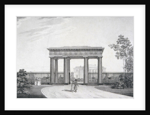 The To-my-Dear-Comrades-in-Arms Gate in the Catherine Park at Tsarskoye Selo, 1822 by Alexander Andreyevich Thon