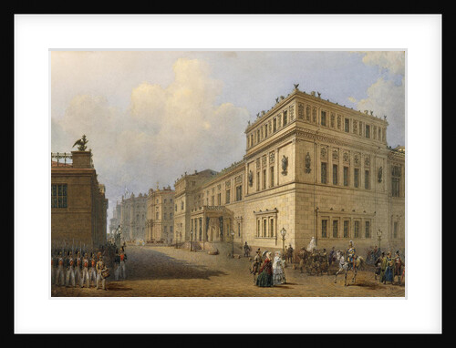 View of the New Hermitage Through Millionnaya Street, 1851 by Vasily Semyonovich Sadovnikov