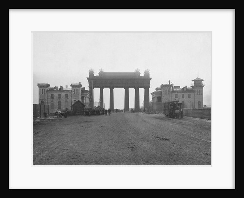 The Moscow Triumphal Gate in St. Petersburg, 1890s by Karl Karlovich Bulla