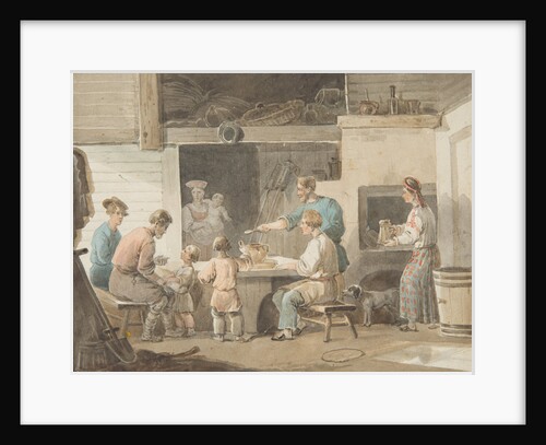 Lunchtime, 1821 by Alexei Gavrilovich Venetsianov