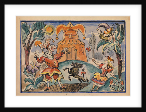 Illustration for War of Petrushka and Stepka-Rastrepka by Evgeni Schwartz, 1925 by Alexei Alexandrovich Radakov