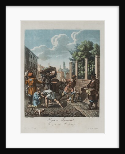 The Pristenok Game, ca 1812 by Yemelyan Mikhaylovich Korneev