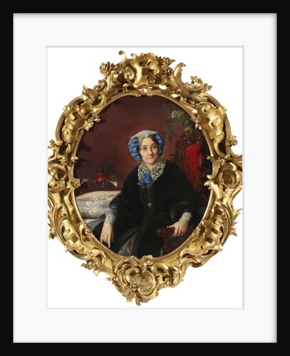 Portrait of Princess Isabella Adamovna Gagarina, nee Countess Walewska, 1850s by Sergei Konstantinovich Zaryanko