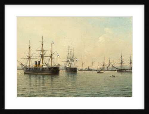 Cruisers Minin and Kronstadt by Leonid Demyanovich Blinov