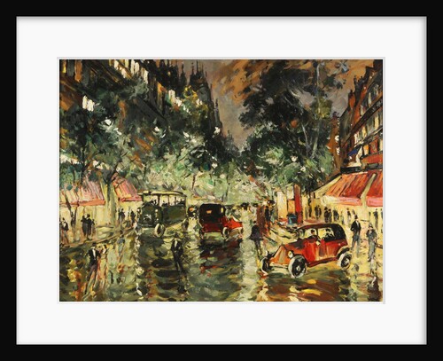Rainy Night in Paris, 1930s by Konstantin Alexeyevich Korovin