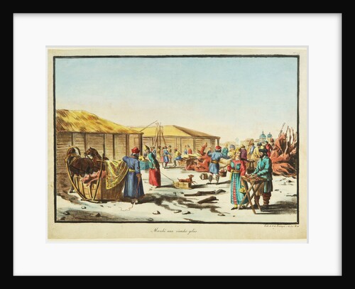 Frozen Meats Market, ca 1814 by Anonymous