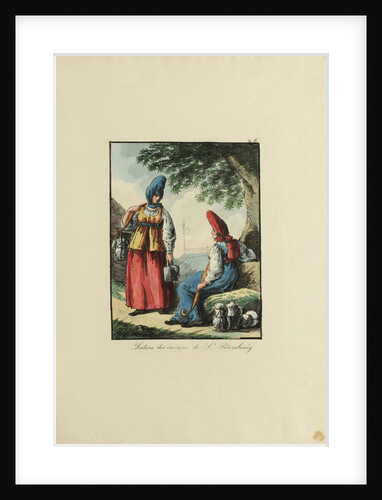 Dairywomen of Petersburg, 1817 by Armand Gustave Haubigant