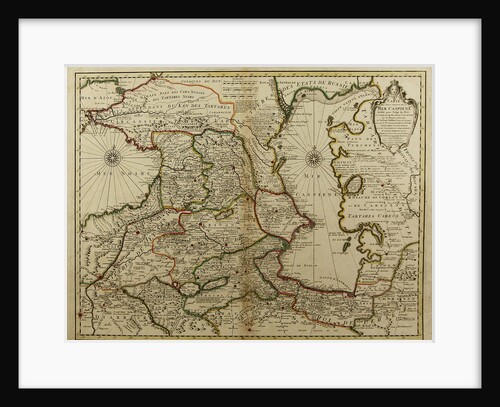 Map of the Caucasus and the Caspian Sea, c. 1800 by Anonymous