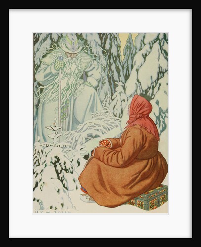 Illustration for the Fairy tale Morozko, 1931 by Anonymous