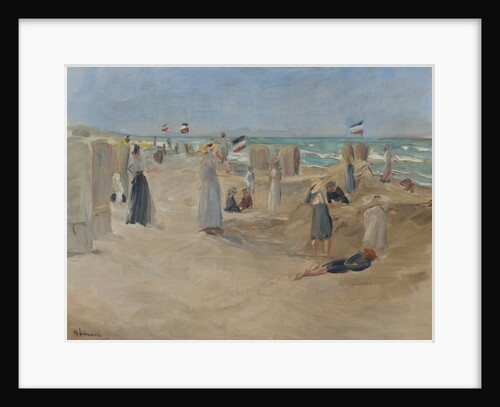 On the beach at Noordwijk, 1908 by Anonymous