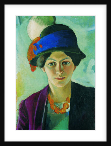 Artists Wife with Hat, 1909 by Anonymous