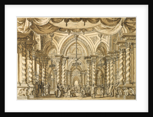 Set design for the Opera Bellérophon by Jean-Baptiste Lully, 18th century by Anonymous