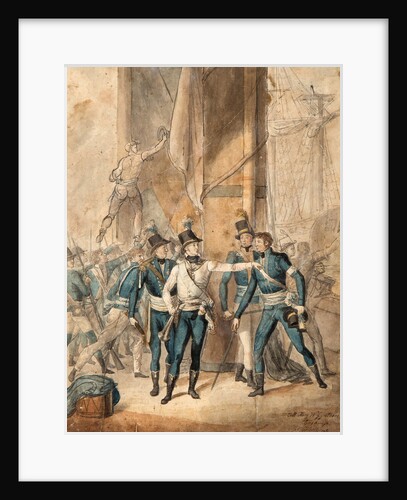 Prince Charles XIII of Sweden at the battle of Hogland on 17 July 1788 by Anonymous