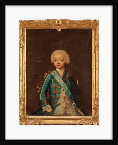 Portrait of Crown Prince Gustav III of Sweden, 1756 by Anonymous