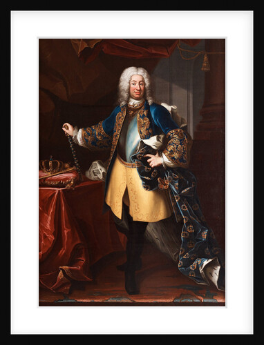 Portrait of King Frederick I of Sweden, ca 1730 by Anonymous