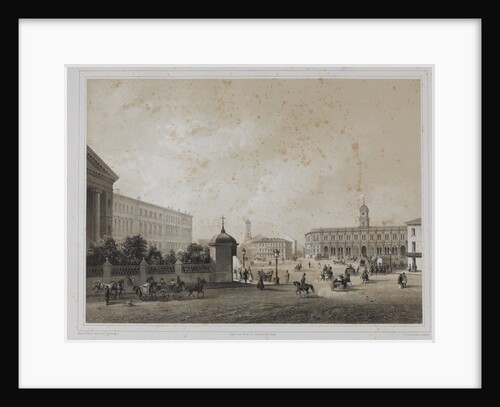 The Moskovsky railway station terminal in Saint Petersburg, 1840s by Anonymous
