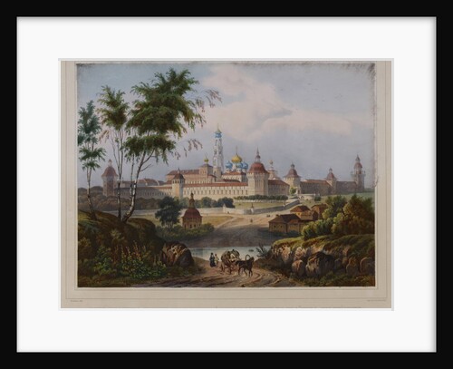 View of the Trinity Lavra of St, Sergius, 1840s by Anonymous