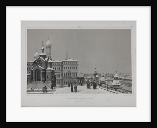 View from the Kremlin Winter Palace and the Church of Our Saviour in the Woods (Spas na Boru) across by Anonymous