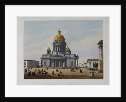 The Saint Isaacs Cathedral in Saint Petersburg, 1840s by Anonymous