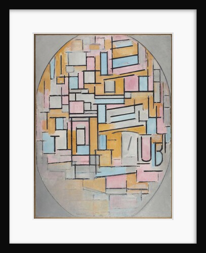 Composition in oval with color planes 2, 1914 by Anonymous