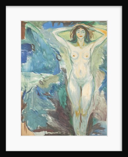 Standing Nude Against Blue Blackground, 1925-1930 by Anonymous