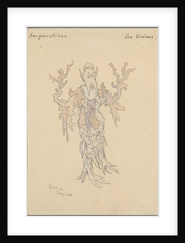 Costume design for the opera Snow Maiden by N, Rimsky-Korsakov, 1928 by Anonymous