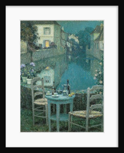 Small Table in Evening Dusk, 1921 by Anonymous