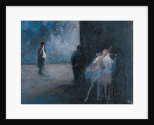 Backstage - Symphony in Blue, Between 1900 and 1923 by Anonymous
