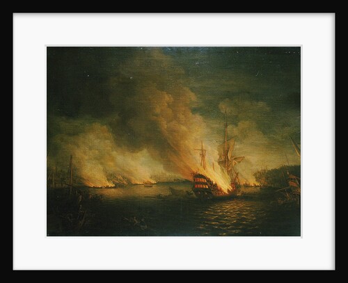 Sir John Thomas Duckworths action in the Dardanelles, 19 February 1807 by Anonymous