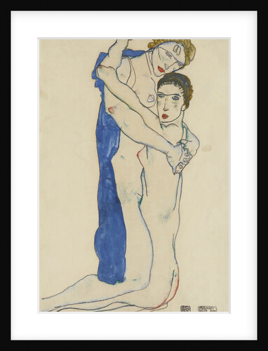 Girlfriend, Pink-Blue, 1913 by Anonymous