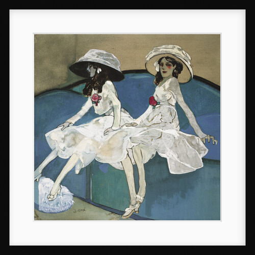 Two sisters, c. 1910 by Anonymous