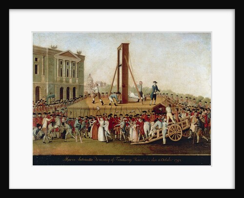 The Execution of Marie Antoinette on October 16, 1793, Late 18th cent by Anonymous