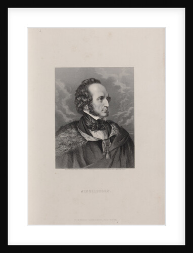 Portrait of Felix Mendelssohn Bartholdy, 1840s by Anonymous